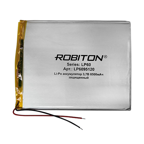 ROBITON LP6095120 3.7В 8500мАч с платой защиты