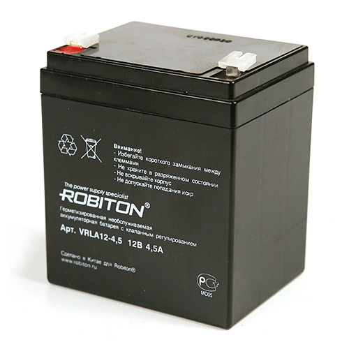 Robiton VRLA12-4.5 12В 4500mAh Аккумулятор SLA