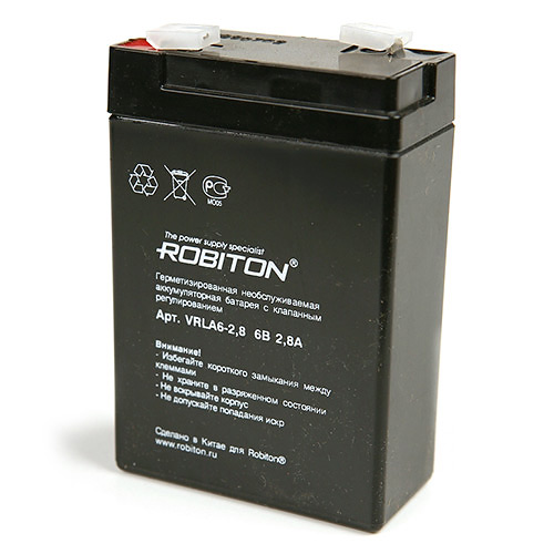 ROBITON VRLA6-2,8 6В 2800mAh Аккумулятор  SLA