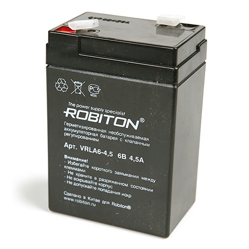 ROBITON VRLA6-4.5 6В 4500mAh Аккумулятор SLA
