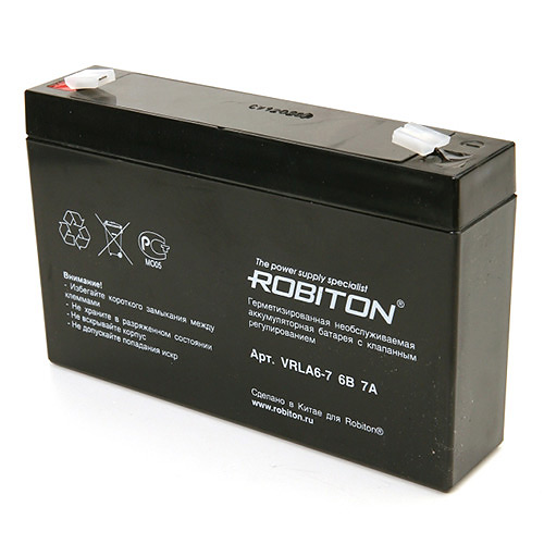 ROBITON VRLA6-7 6В 7000mAh Аккумулятор SLA
