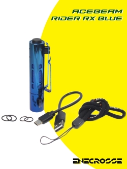 Фонарь Acebeam Rider RX Blue (1xАА/14500, 1хNichia 219F CRI90, 650 лм, 96 м)