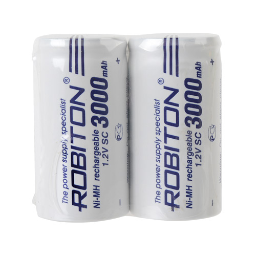 SC Robiton Ni-Mh 3000MHSC-2 3000mAh 1.2v (цена за 1 шт)