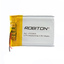 Robiton LP232635 3.7В 130мАч с защитной платой