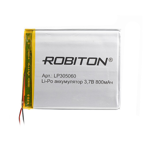 Robiton LP305060 3.7В 800мАч с защитной платой PK1