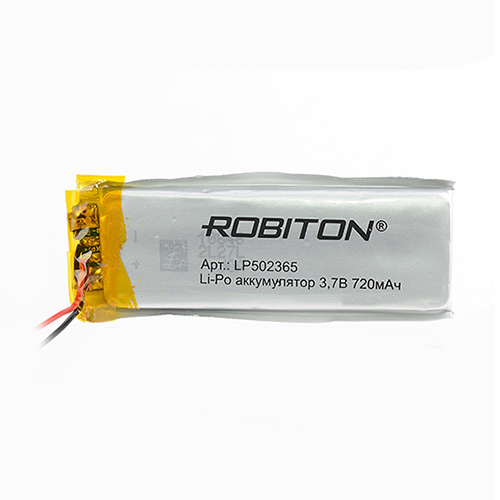 Robiton LP502365  3.7В 720мАч PK1