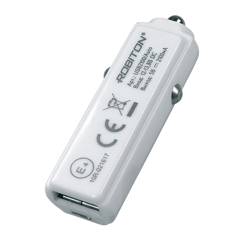 Robiton USB2100/Auto (12V) Адаптер/блок питания атомобильный