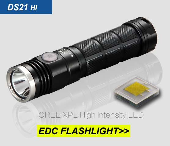 Skilhunt DS21 HI CW ( 1x18650/2xCR123A, 1xXP-L HI, 800lm, 219m) 