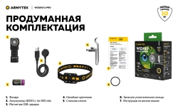 Armytek Wizard C1 Pro Magnet USB Теплый (930lm, 99m) РАСПРОДАЖА! Гарантия 2 недели