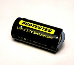 Аккумулятор Li-Ion Soshine RCR123P-3.7-700 (34,1 мм, 3,7/4,2 В, 700 мАч, 68 мОм) УЦЕНКА