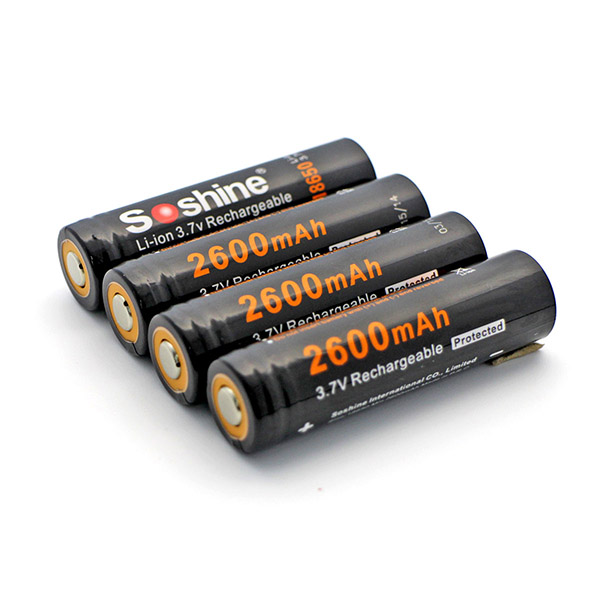 Soshine 18650 3.7V 2600mAh защищенный (03.2018 г.в.)