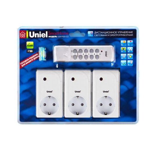 Uniel USH-P005-G3-1000w-25M переключатели с пультом Д/У