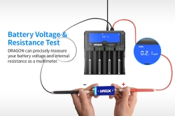 Зарядное устройство Xtar VP4L Plus DRAGON (для 1-4  Li-Ion/Ni-Mh/Ni-Cd от 32 до 75 мм, Li-ion сборки 11,1В / 3S, 0,5/2А)