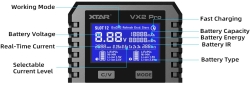 Зарядное устройство XTAR VX2 Pro (для 1-2 Li-Ion/LiFePO4/Ni-Mh от 30 до 81 мм)