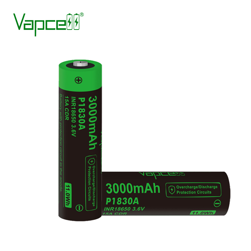 Vapcell INR18650 P1830A 3000 mAh 15A защищенный
