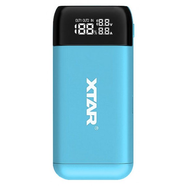 XTAR PB2S ЗУ+Powerbank (голубой)