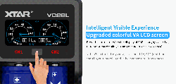 Зарядное устройство XTAR VC2SL (для 1-2 Li-Ion/Ni-Mh от 31 до 77 мм)