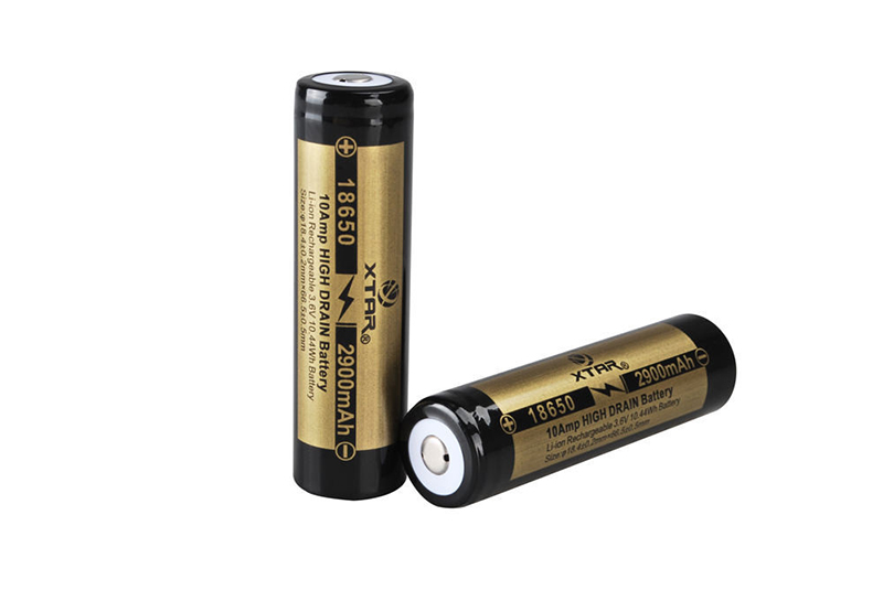 Аккумулятор Li-Ion высокотоковый Xtar IMR18650 (button top, длина 66,5 мм, 3,6/4,2 В, 10 A, 2900 мАч, 22 мОм)