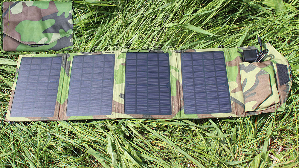 Солнечная батарея 13,5W 12V (army camo)
