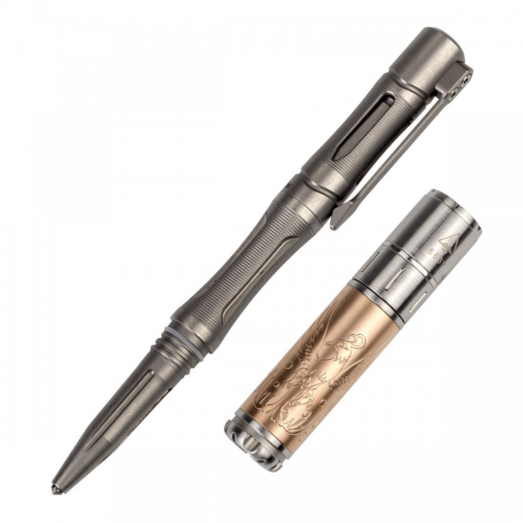 Подарочный набор Fenix ручка T5Ti 9 + фонарь F15 (85lm, 45m)