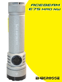 Acebeam E75 5000K MAO (УЦЕНКА, 4хNichia 519A-V1 High CRI90, 1x21700, 3000lm, 210m)