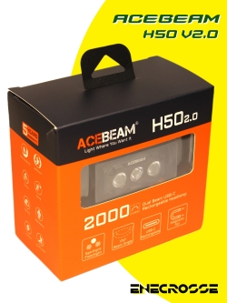Acebeam H50 2.0 (3xLuminus SST20 5000K, 1x18650, 2000lm, 141m)
