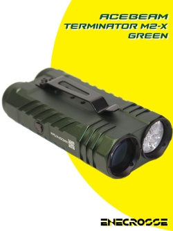 Acebeam Terminator M2-X 5000K Green (3хNichia 519A High CRI90, 1x18650, 2000/900lm, 164/500m)
