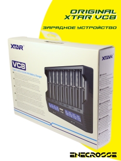 Зарядное устройство-анализатор XTAR VC8 (для 1-8 Li-Ion/Ni-Mh от 33 до 75 мм, 0,5/3 А)