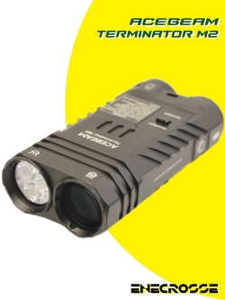 Acebeam Terminator M2 5000K Black (3хNichia 519A High CRI90, 1x18650, 2000/900lm, 164/500m)
