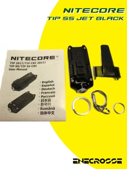 Nitecore TIP SS JET BLACK (ЗУ, XP-G2 S3, 360lm, 74m)