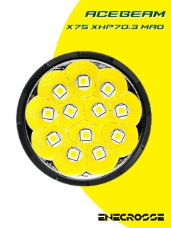 Acebeam X75 MAO XPH70.3 HI 6500K (67000лм, 1306м)