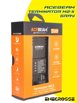 Acebeam Terminator M2-X 5000K Gray (3хNichia 519A High CRI90, 1x18650, 2000/900lm, 164/500m)