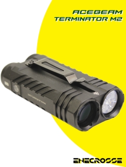 Acebeam Terminator M2 5000K Black (3хNichia 519A High CRI90, 1x18650, 2000/900lm, 164/500m)