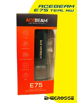 Acebeam E75 5000K Teal (УЦЕНКА, 4хNichia 519A-V1 High CRI90, 1x21700, 3000lm, 210m)