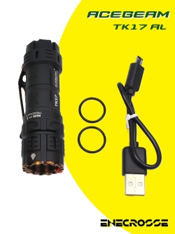 Фонарь Acebeam TK17 AL (1x18350, 3xNichia 219C, 1400 лм, 184 м)