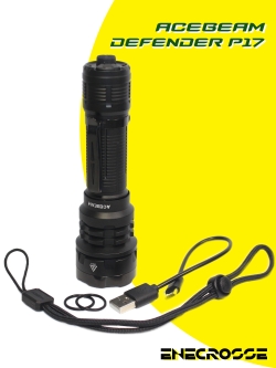 Фонарь Acebeam P17 DEFENDER Black (1x21700, 1хCREE XHP70.3 HI, 4900 лм, 445 м)