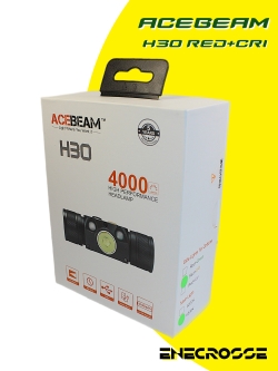 Фонарь Acebeam H30 Red+CRI 6500K (ЗУ, 3x LED, 1x21700, 4000 лм, 208 м)