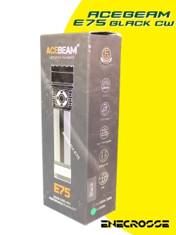 Acebeam E75 6500K Black (1x21700, 4500lm, 260m)