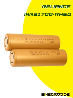 Аккумулятор Li-Ion 20A Reliance INR21700-RH60 (21x71 мм, 6,5 мОм, 5780 мАч, 3,6/4,2 В)