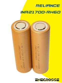 Аккумулятор Li-Ion 20A Reliance INR21700-RH60 (21x71 мм, 6,5 мОм, 5780 мАч, 3,6/4,2 В)