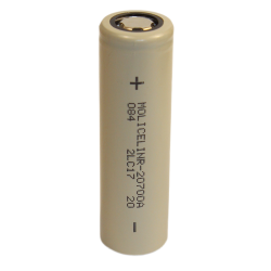 Аккумулятор Li-Ion высокотоковый Molicel INR-20700A (без платы защиты, длина 70,2 мм, 3,6/4,2 В, 35 A, 3000 мАч, 12 мОм)