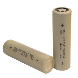 Аккумулятор Li-Ion высокотоковый Molicel INR-20700A (без платы защиты, длина 70,2 мм, 3,6/4,2 В, 35 A, 3000 мАч, 12 мОм)
