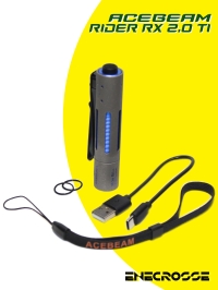 Фонарь EDC Acebeam Rider RX 2.0 TI (1хNichia 519A-V1 5000K High CRI90, 1xAA/14500, 700lm, 101m)