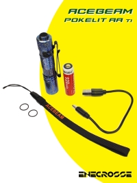 Фонарь Acebeam Pokelit AA Ti (1xNichia 519A 5000K CRI90, 1xAA/14500, 500lm, 80m)