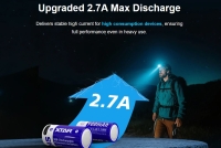 Аккумулятор Li-Ion XTAR 16340 (длина 34,1 мм, 3,6/4,2 В, 900 мАч, 2,7 A)