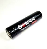 Аккумулятор Li-Ion Soshine 18650USB-3.7-3600 (!!!длина 71,2 мм!!!, 3,7/4,2 В, 3300 мАч, 75/43 мОм, ЗУ type-C)