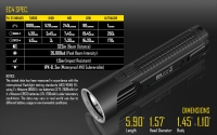 Фонарь Nitecore EC4 (XM-L2, 1000 лм, 322 м) БЕЗ УПАКОВКИ