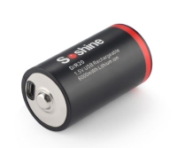 Аккумулятор Li-Ion Soshine DUSB-1.5-6000 (длина 60,5 мм, 1,5 В, 1,8 А, 3400 мАч, встроенное ЗУ)