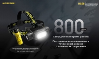 NITECORE HC68 (1х18650, 2хSST-40-W, 2000Lm, 202m)