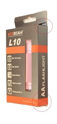 Фонарь Acebeam L10 Pink (XP-G R5, 120 лм, 50 м)